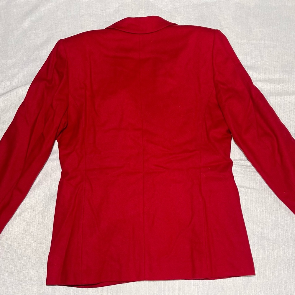 Pendleton Red Wool Gold Button Size 8 - image 3